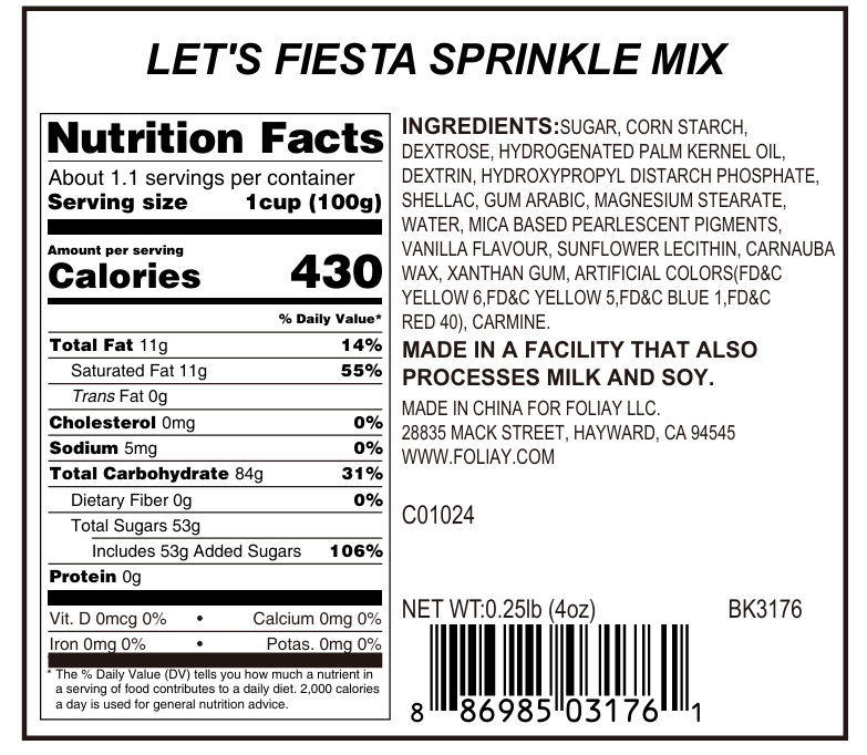 Let's Fiesta Sprinkle Mix