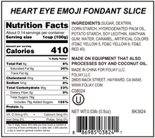 Load image into Gallery viewer, Heart Eyes Emoji Edible Cake Decoration