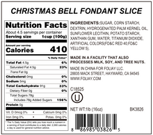 Load image into Gallery viewer, Christmas Bell Edible Cake Decoration