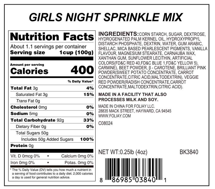 Girls Night Sprinkle Mix