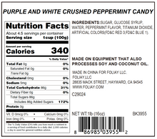 Load image into Gallery viewer, Purple & White Crushed Peppermint Crumb Topping