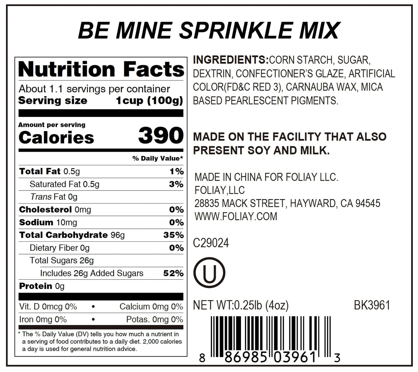 Be Mine Nonpareils Mix