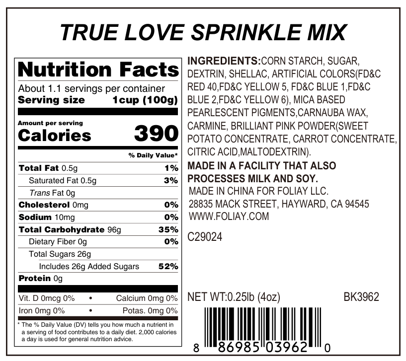 True Love Nonpareils Mix