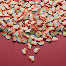 Load image into Gallery viewer, Rainbow Heart Edible Cake Decoration