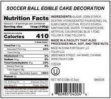 Load image into Gallery viewer, Soccer Ball Edible Cake Decoration