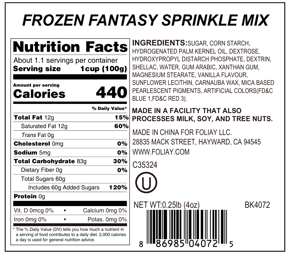 Frozen Fantasy Sprinkle Mix