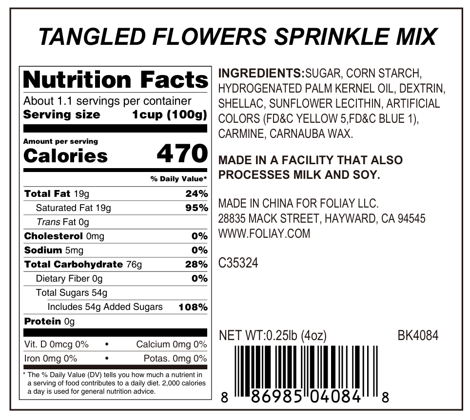 Tangled Flowers Jimmies Mix