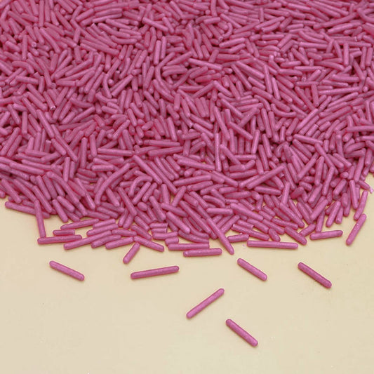 Natural Hot Pink Jimmies Sprinkles