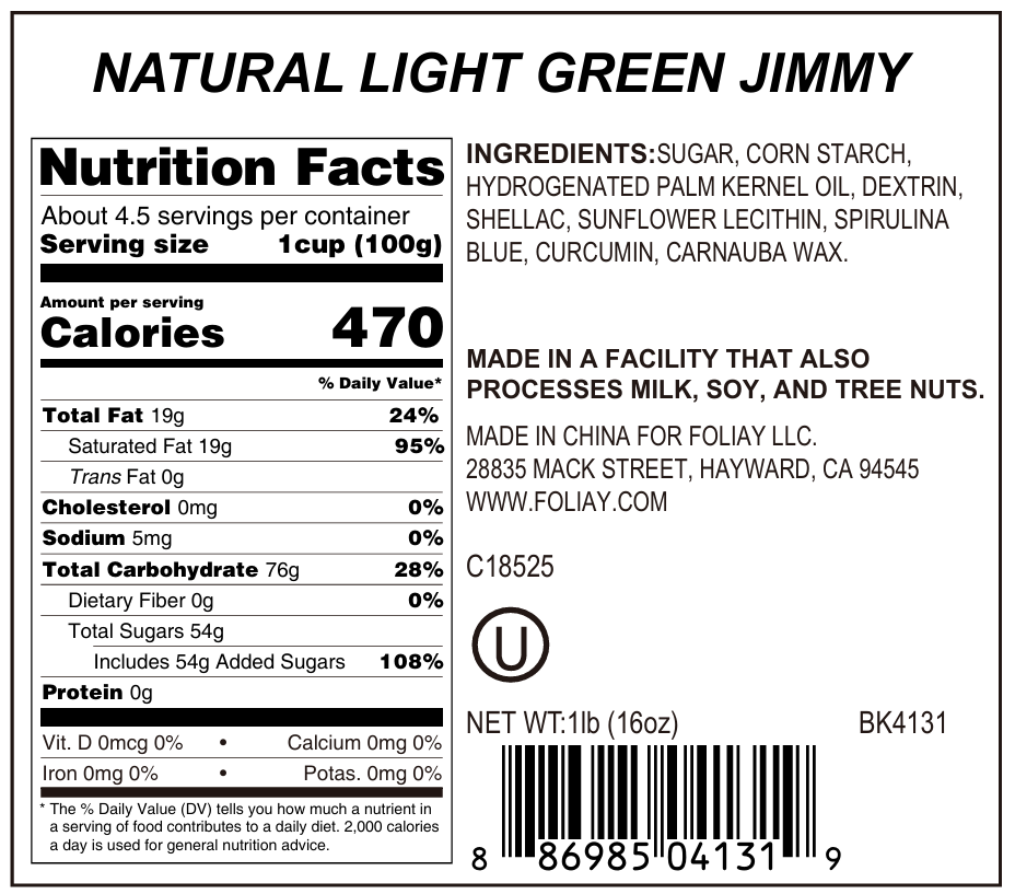 Natural Light Green Jimmies Sprinkles