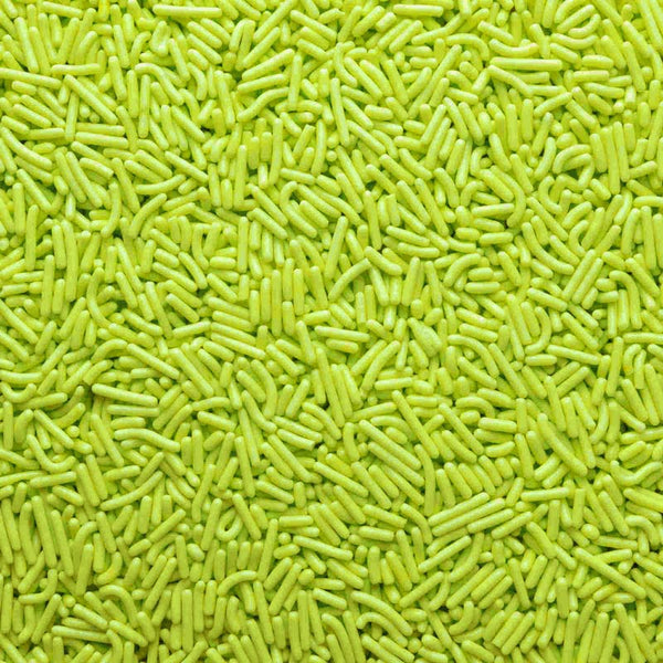 Natural Light Green Jimmies Sprinkles