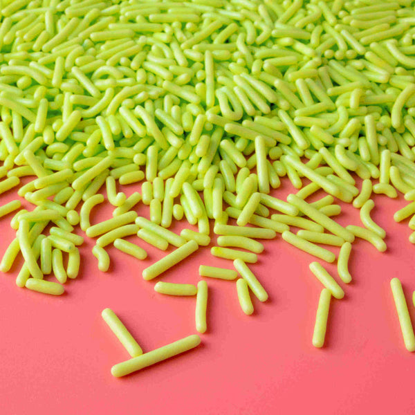 Natural Light Green Jimmies Sprinkles