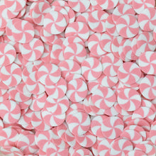 Load image into Gallery viewer, Pink & White Swirl Edible Cake Decoration