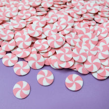 Load image into Gallery viewer, Pink & White Swirl Edible Cake Decoration