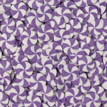 Load image into Gallery viewer, Purple & White Swirl Edible Cake Decoration