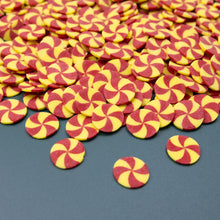 Load image into Gallery viewer, Red & Yellow Swirl Edible Cake Decoration