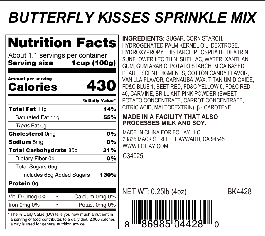Butterfly Kisses Sprinkle Mix