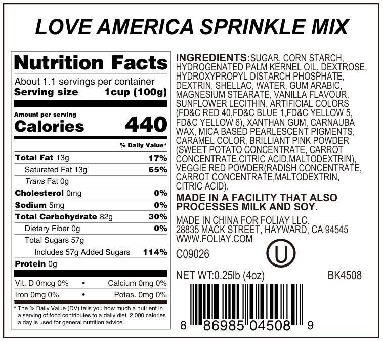 Love America Sprinkle Mix