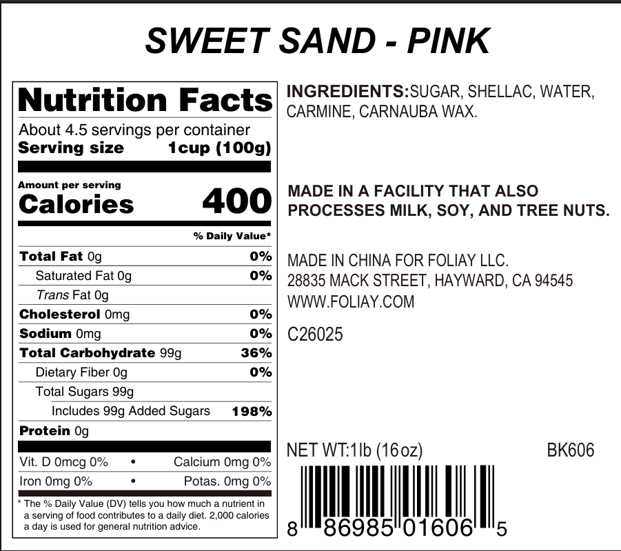 Pink Sanding Sugar Sprinkles