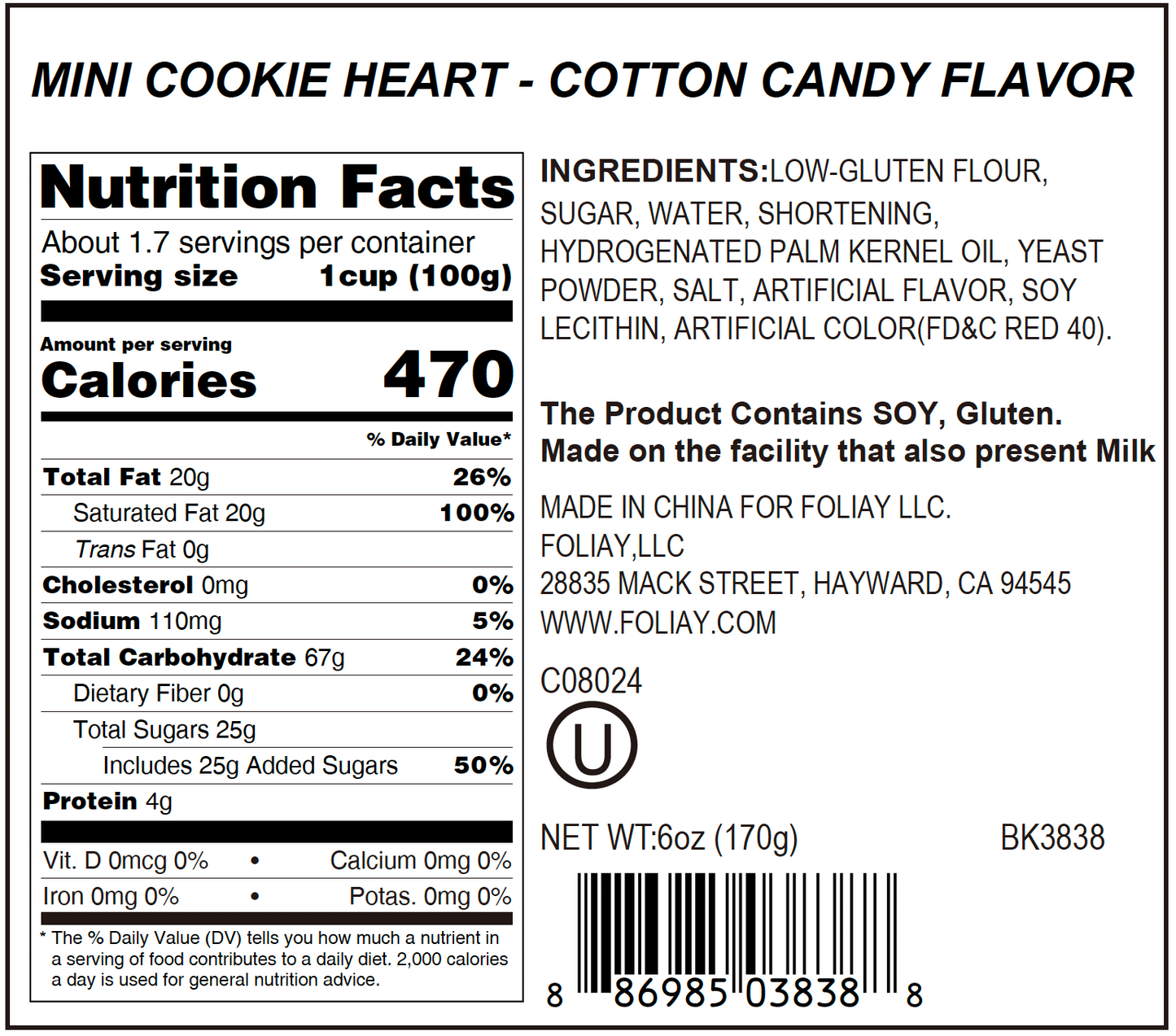 Heart Cotton Candy Cookie Bites