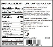 Load image into Gallery viewer, Heart Cotton Candy Cookie Bites