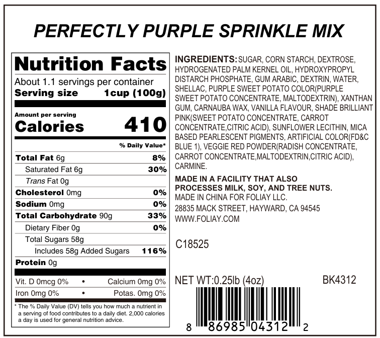 Perfectly Purple Sprinkle Mix