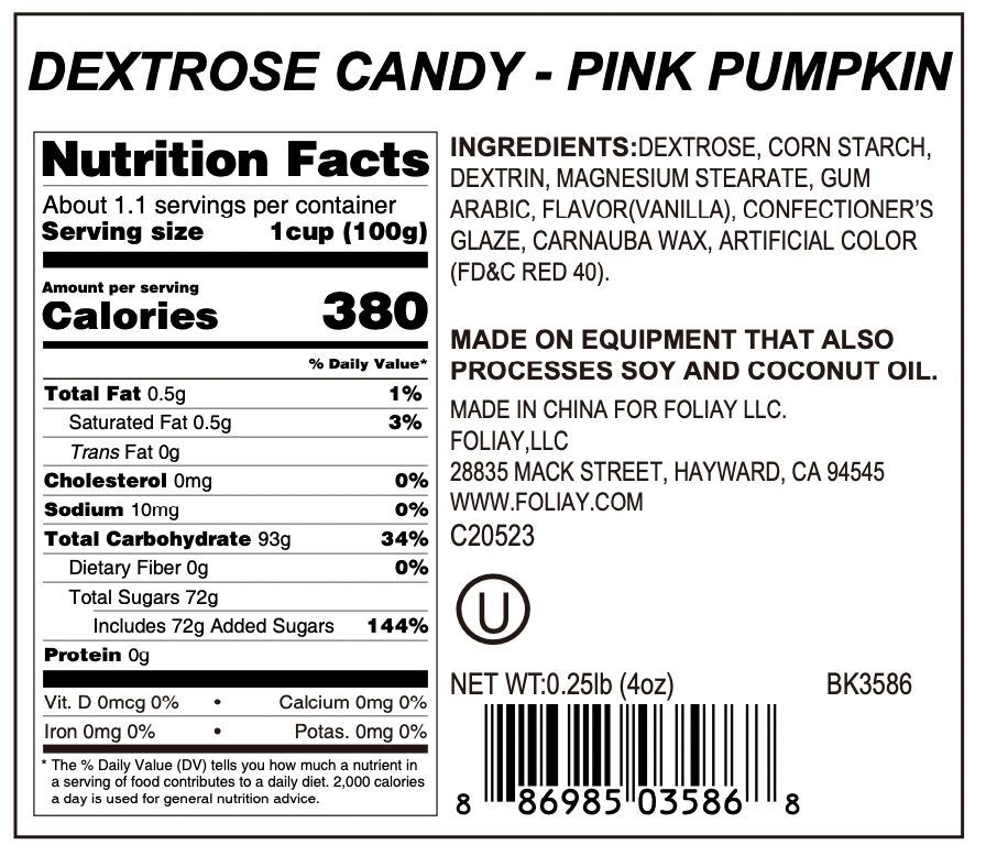 Pink Pumpkin Candy Sprinkles