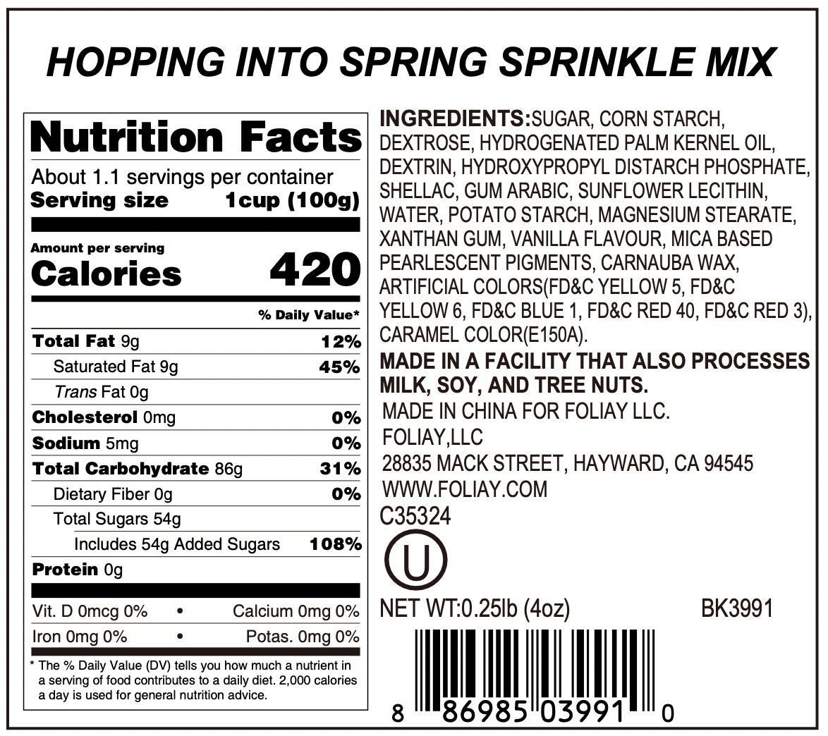 Hopping Into Spring Sprinkle Mix