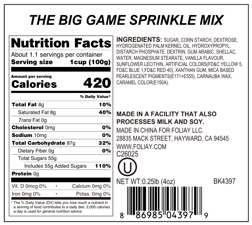 The Big Game Sprinkle Mix