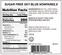 Load image into Gallery viewer, Sugar Free Sky Blue Nonpareils