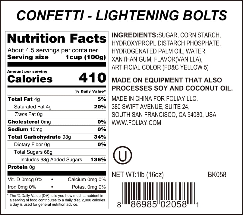 Lightening Bolts Quin Sprinkles