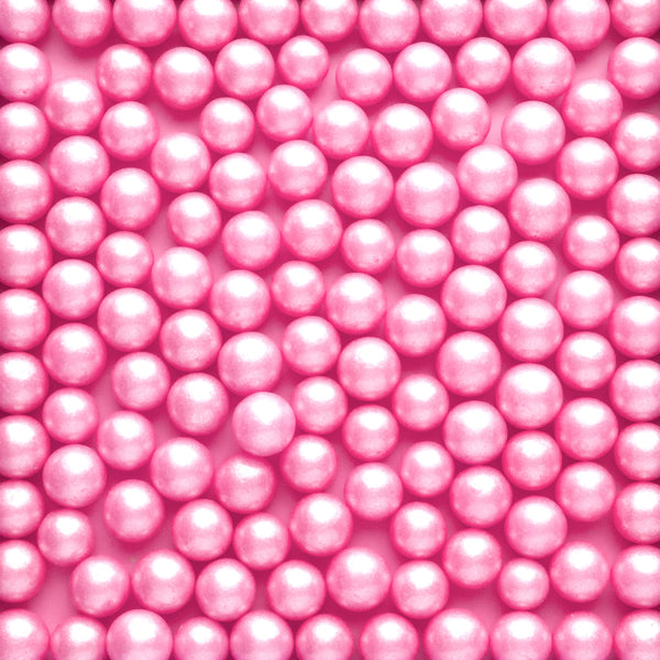 Pink Shimmer Sugar Pearls (9mm)