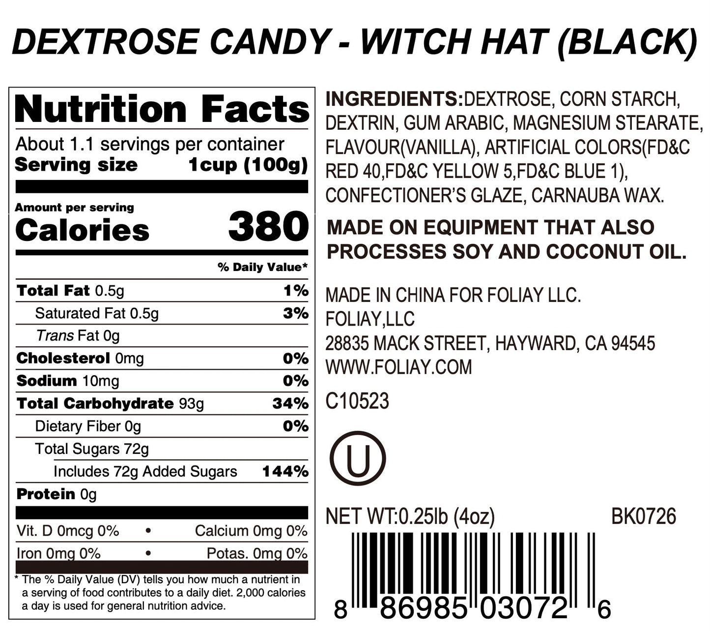 Witch Hat Candy Sprinkles