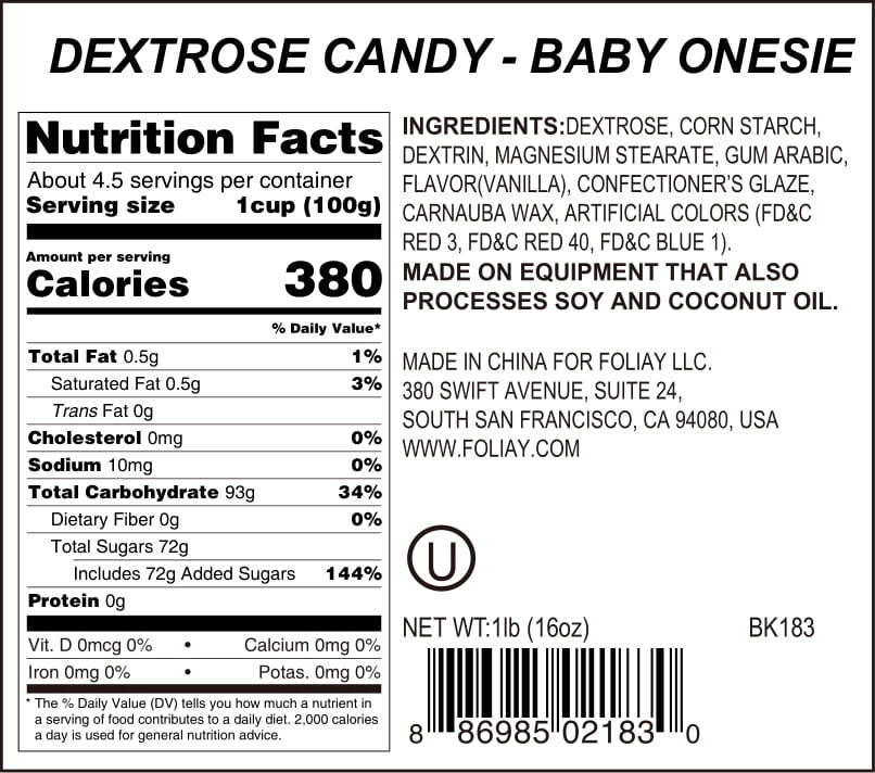 Baby Onesie Candy Sprinkles