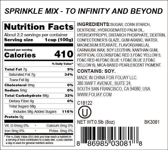 To Infinity And Beyond Sprinkle Mix