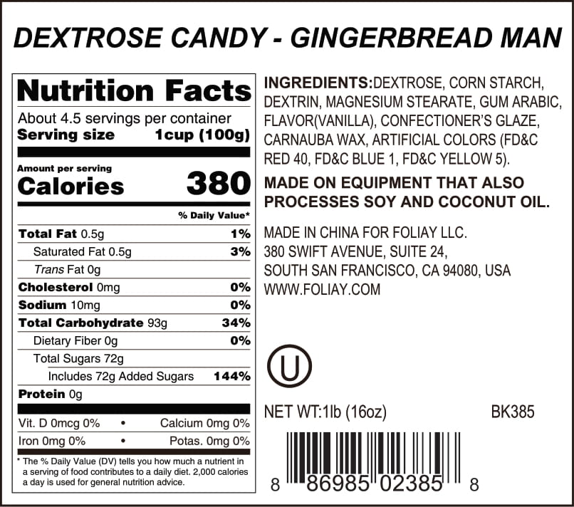 Gingerbread Man Candy Sprinkles
