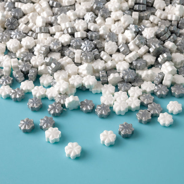White Silver Star Candy Sprinkles