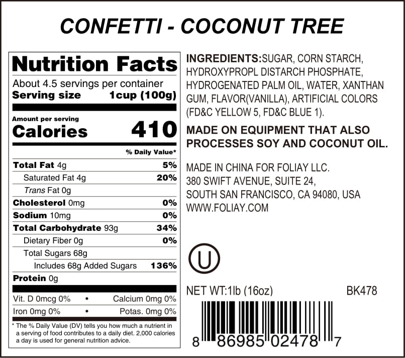 Coconut Tree Quin Sprinkles