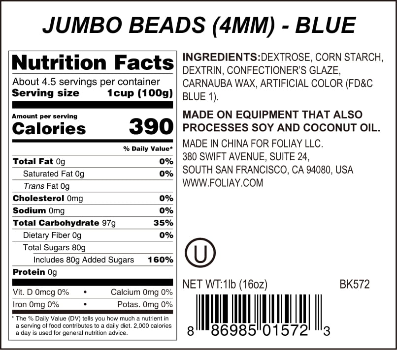 Blue Sugar Pearls