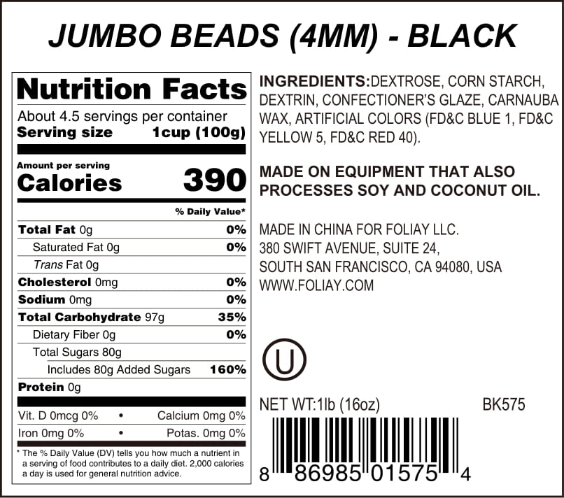 Black Sugar Pearls