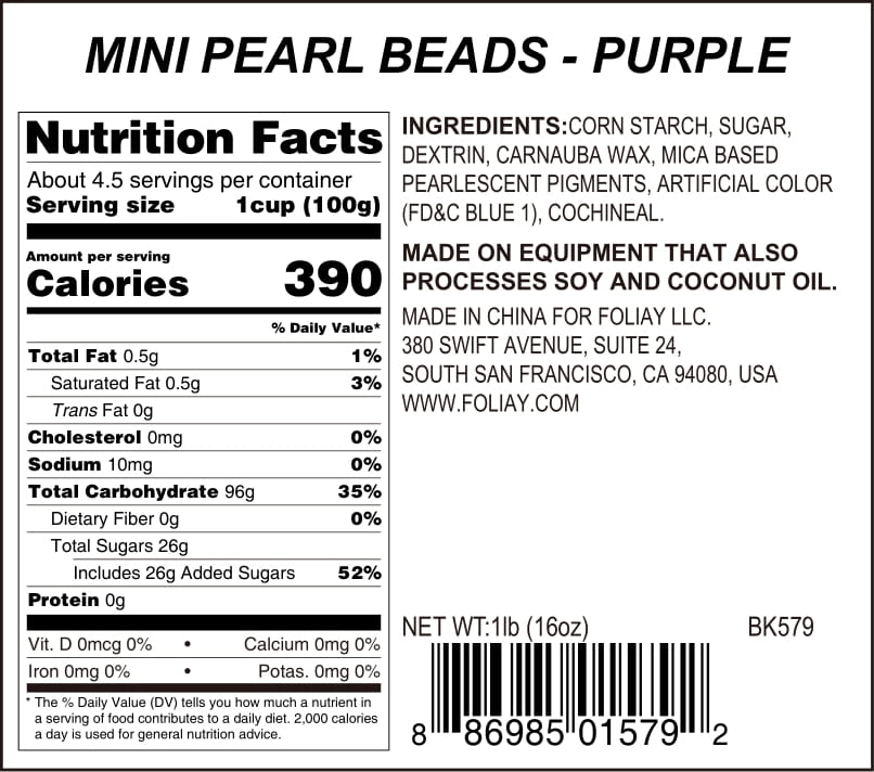 Purple Shimmer Nonpareils