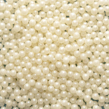 Load image into Gallery viewer, White Shimmer Sugar Pearls