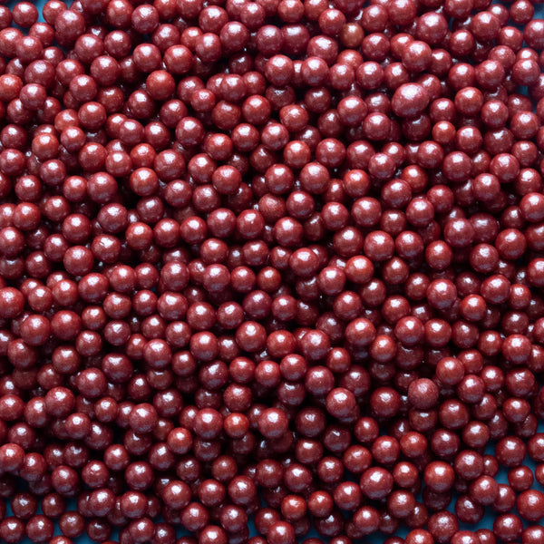 Red Shimmer Sugar Pearls