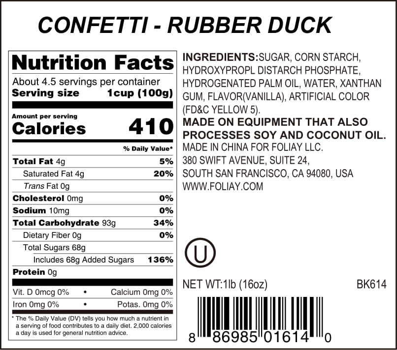 Rubber Duck Quin Sprinkles