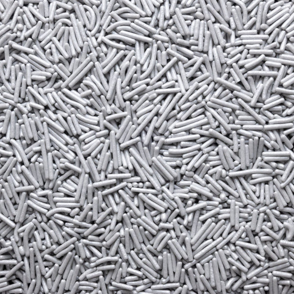 Silver Pearlized Jimmies Sprinkles