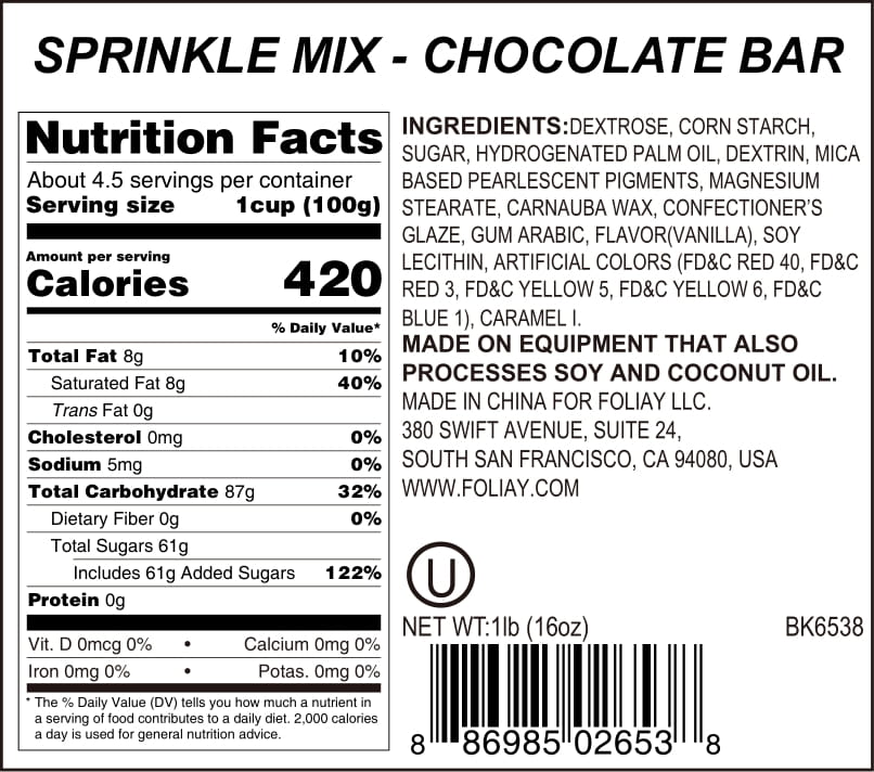 Chocolate Bar Sprinkle Mix