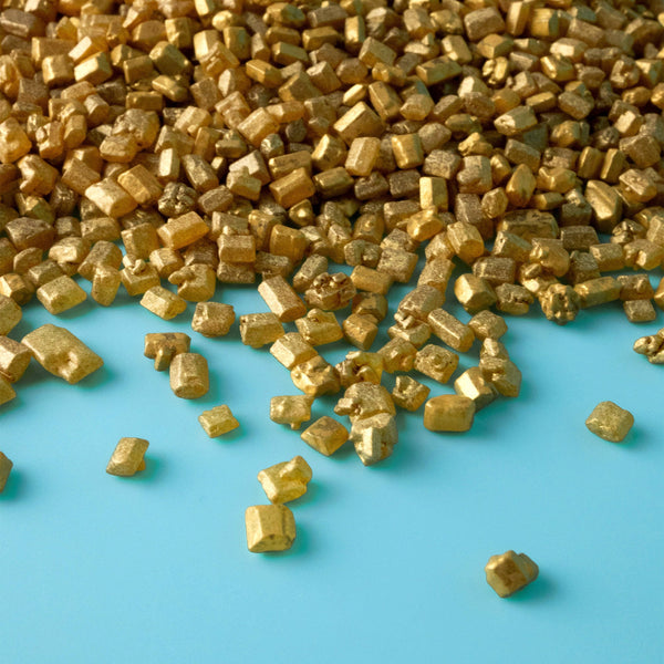 Gold Metallic Pearl Sugar Rocks