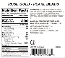 Load image into Gallery viewer, Rose Gold Shimmer Sugar Pearls