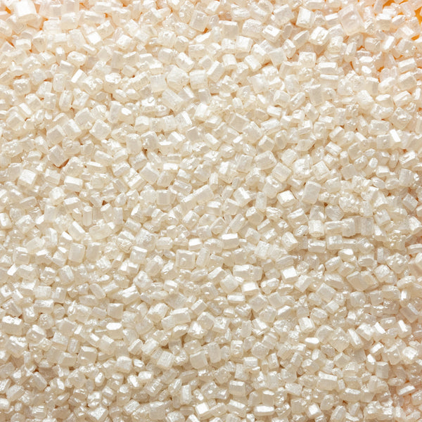 White Shimmer Pearl Sugar Rocks