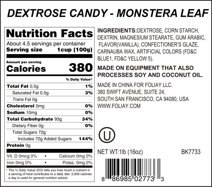 Monstera Leaf Candy Sprinkles