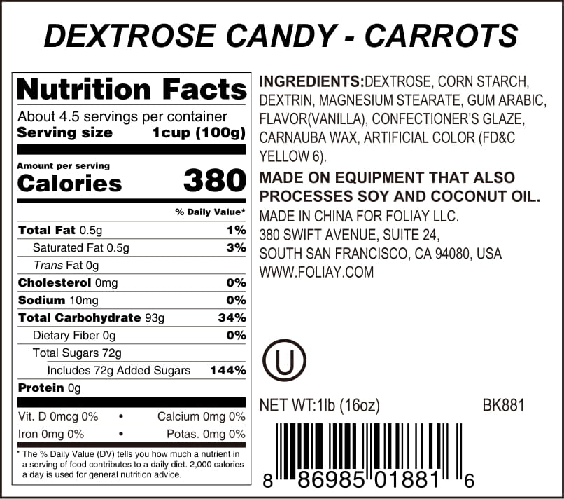 Carrot Candy Sprinkles